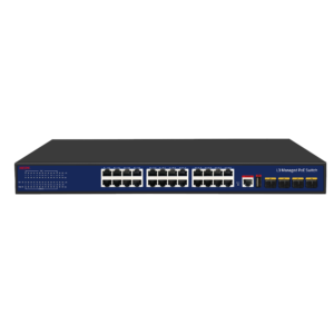 L3 Managed Type Gigabit 28-Port PoE Switch