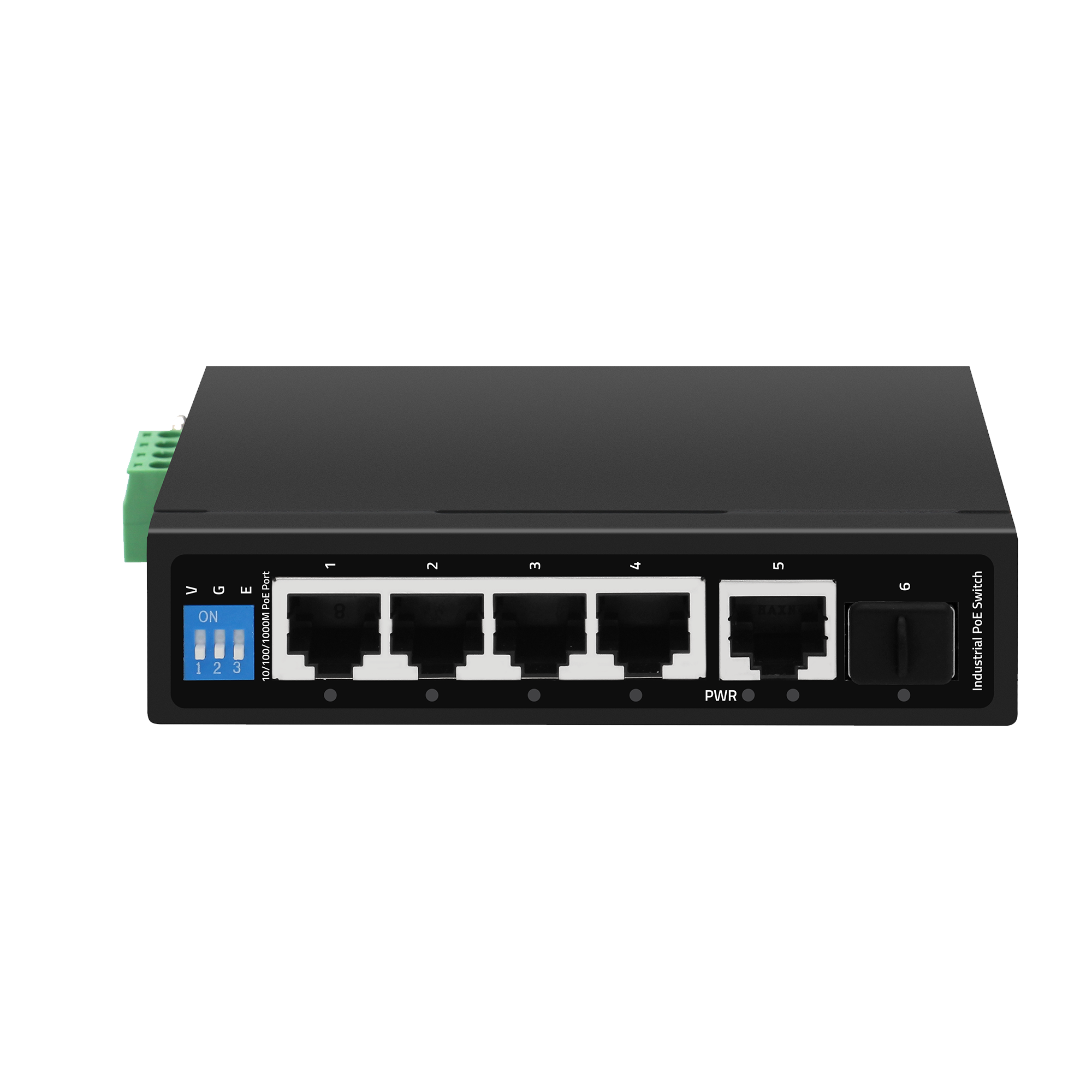 Industrial 6-Port Gigabit PoE Switch