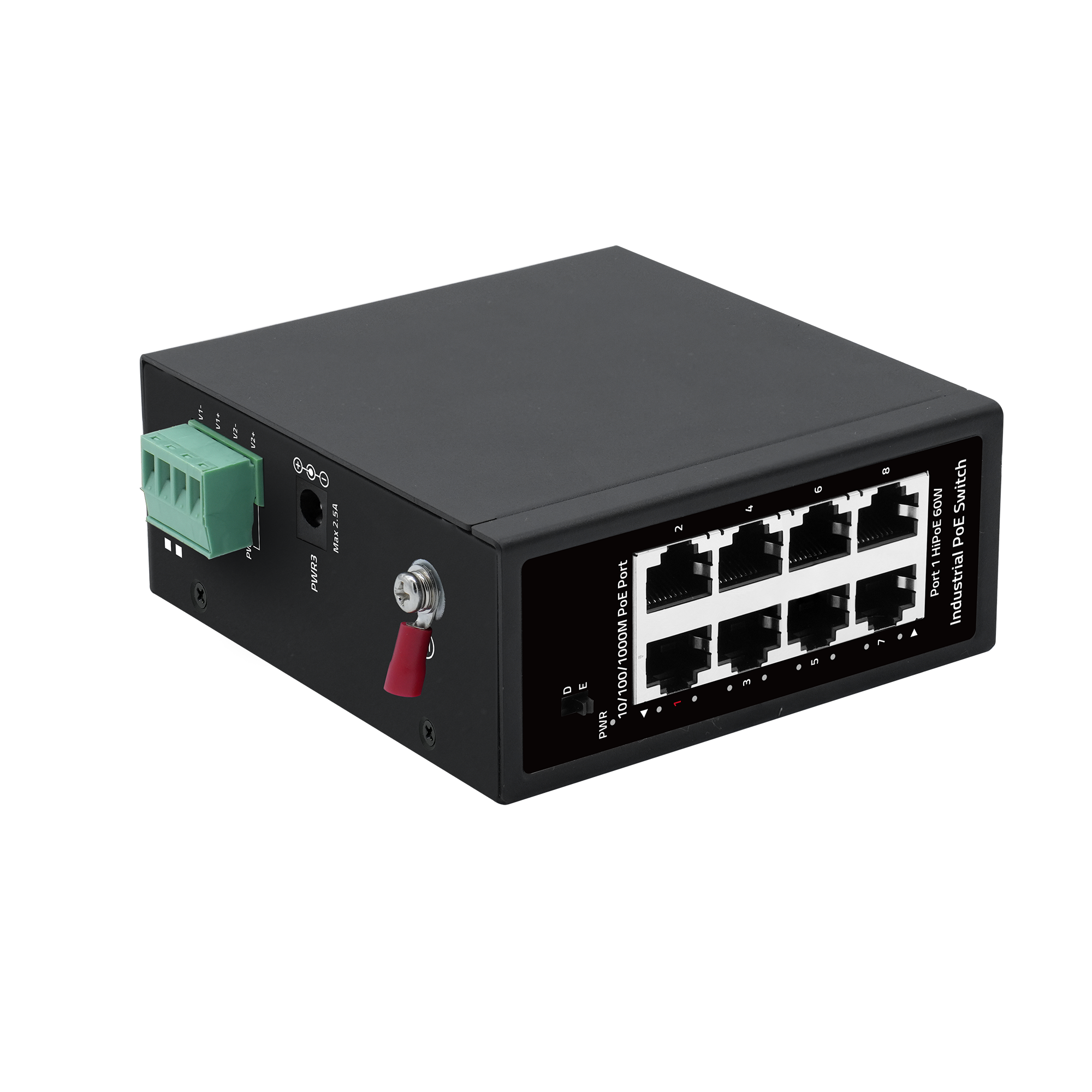 Industrial 8-Port Gigabit PoE Switch