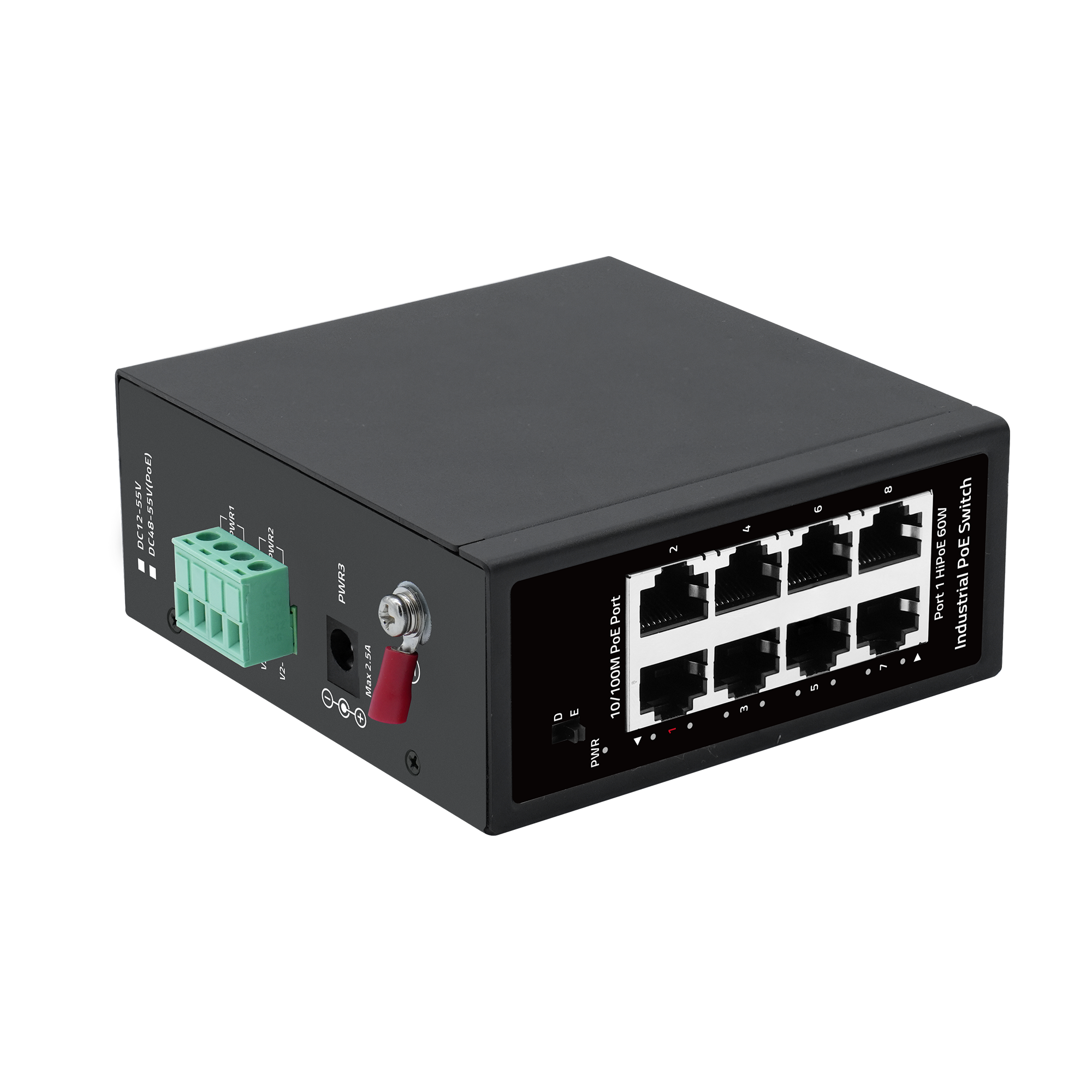 Industrial 8-Port Megabit PoE Switch - 图片 2