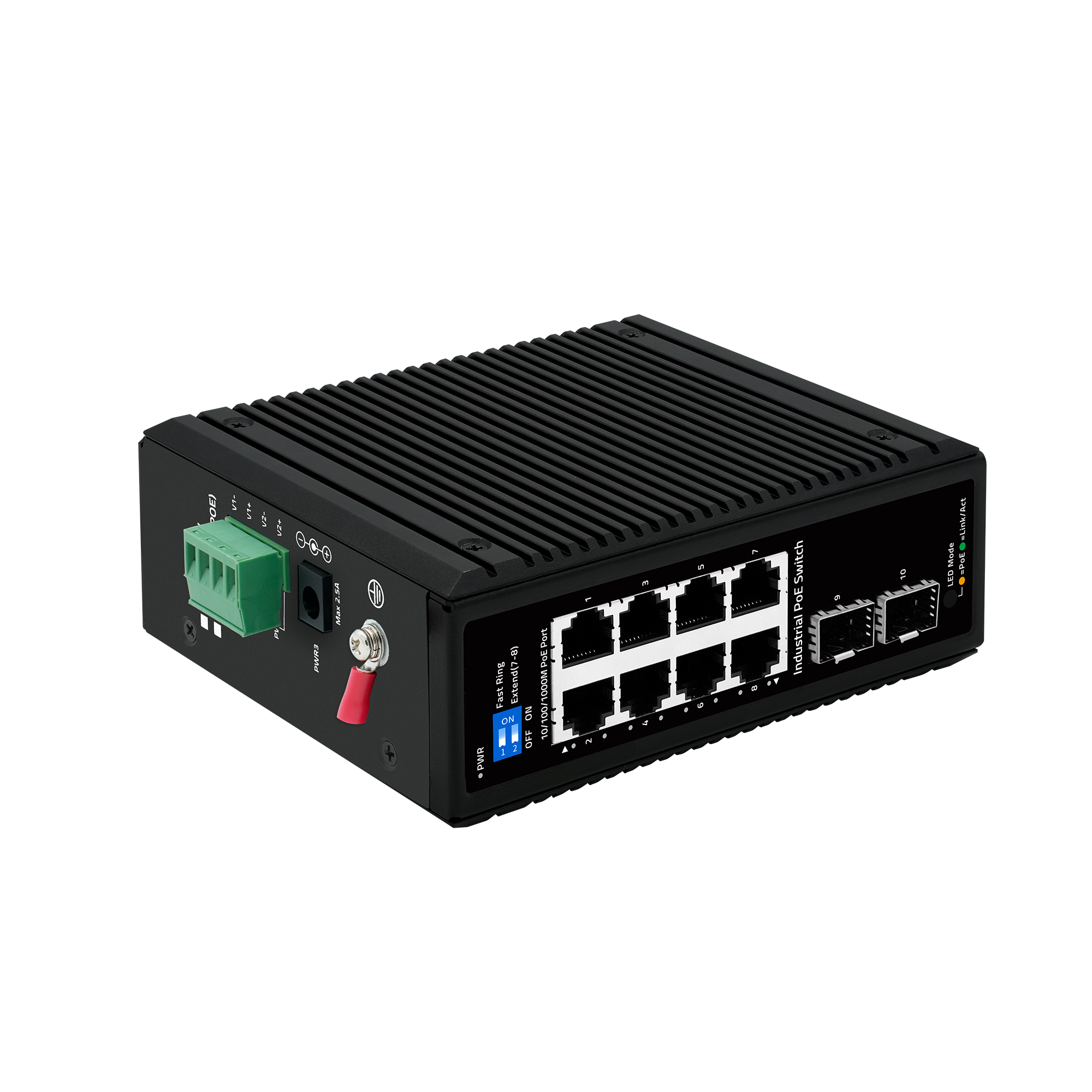 Industrial 10-Port Gigabit PoE Switch - 图片 4
