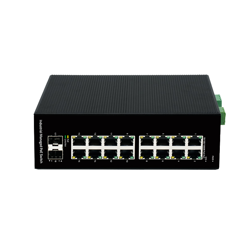 Industrial 18-Port Gigabit Managed PoE Switch
