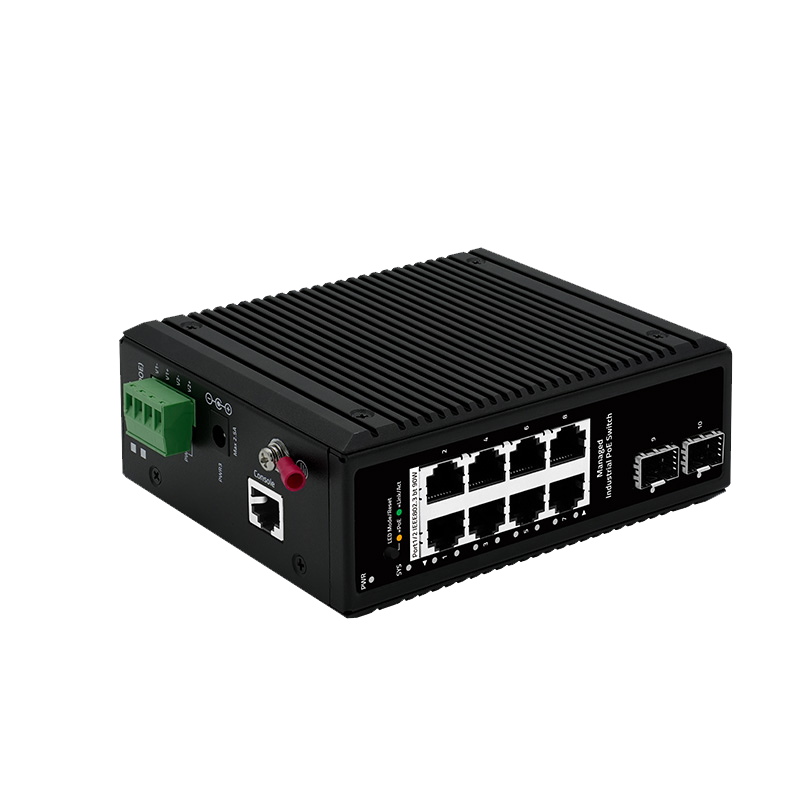 Industrial 10-Port Gigabit Managed PoE Switch - 图片 2