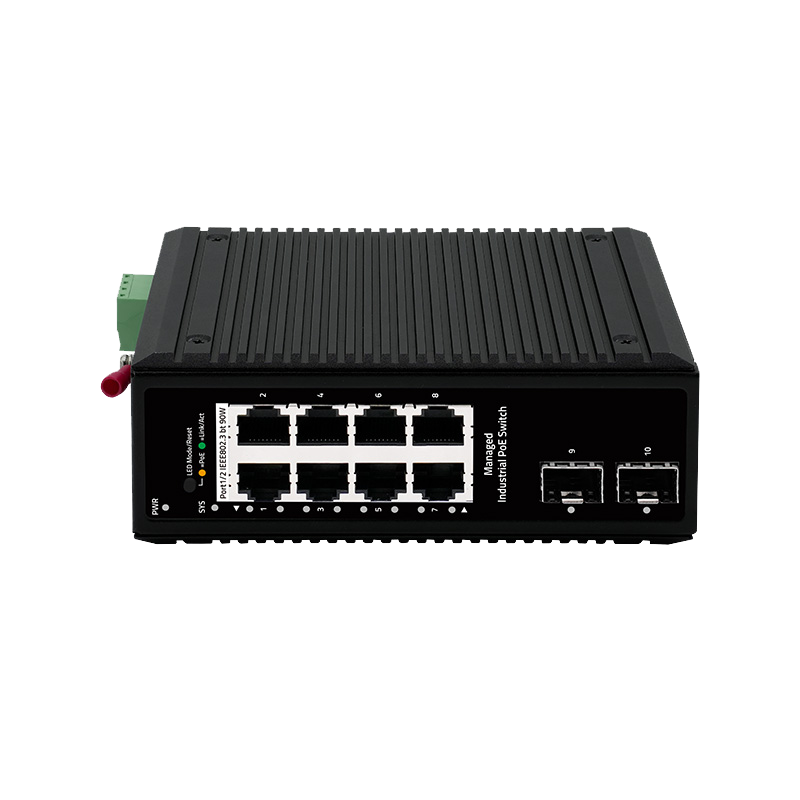 Industrial 10-Port Gigabit Managed PoE Switch