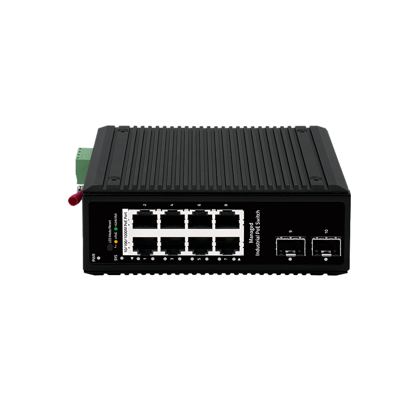 Industrial 10-Port Gigabit Managed PoE Switch