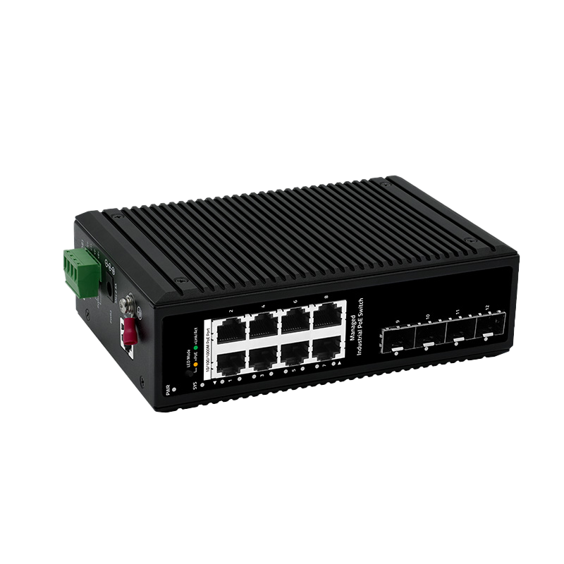 Industrial 12-Port Gigabit Managed PoE Switch - 图片 2