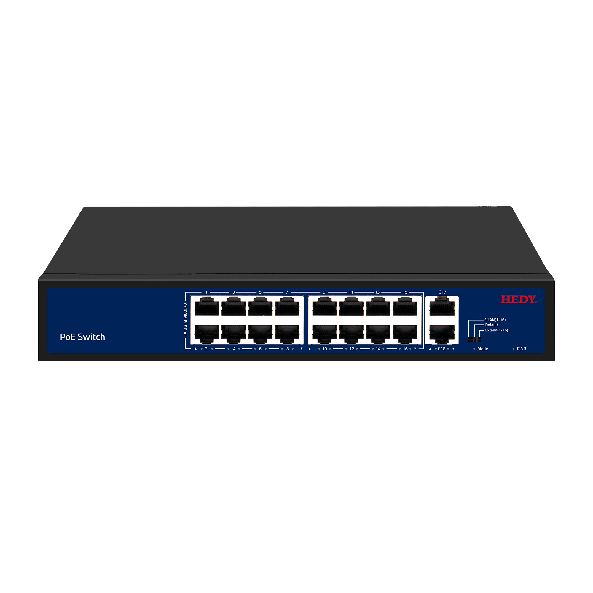 18-Port Gigabit Uplink PoE Switch