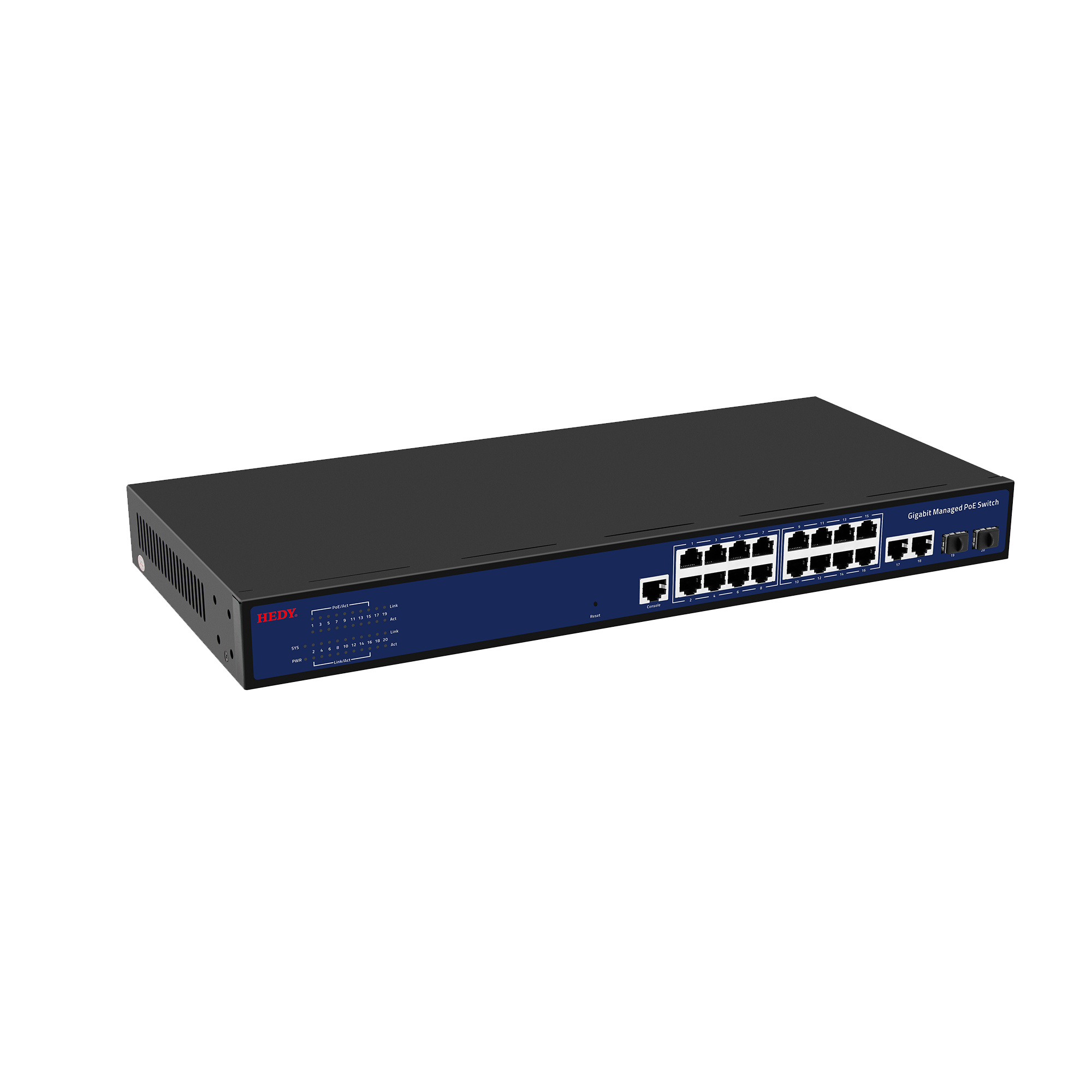 L2 Managed Type Gigabit 20-Port PoE Switch - 图片 4