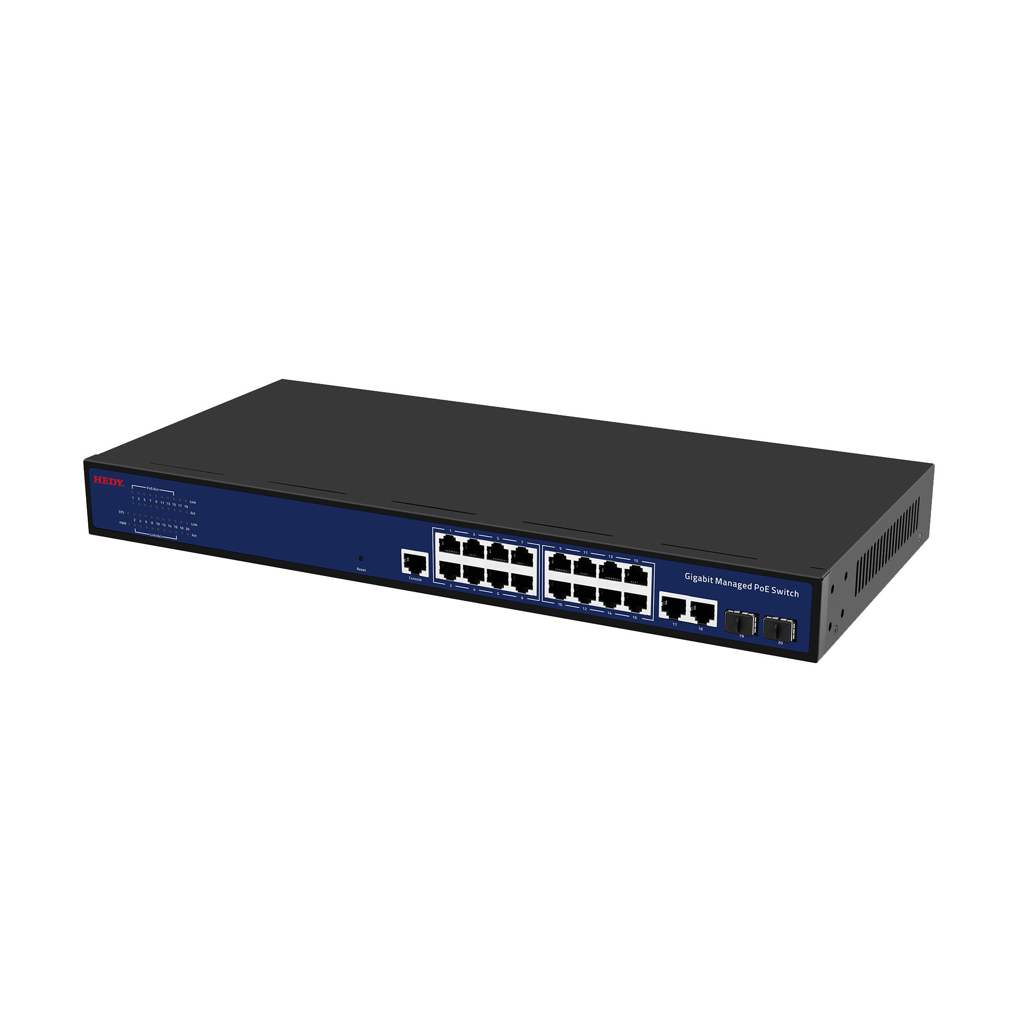 L2 Managed Type Gigabit 20-Port PoE Switch - 图片 3